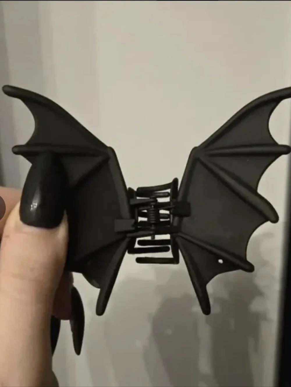 Black Bat Wing Hair Clip